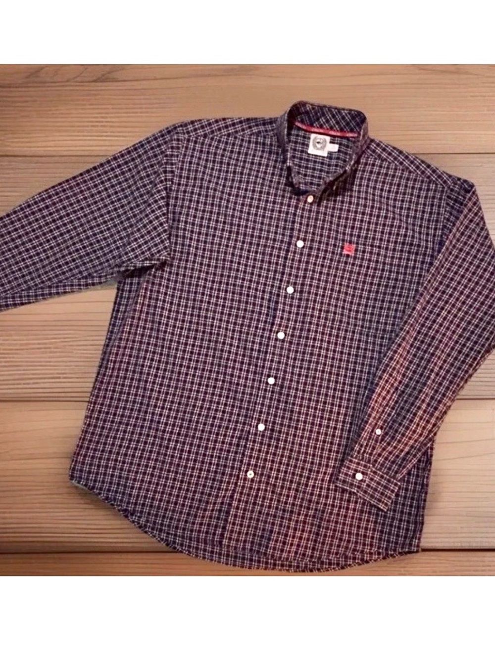 Cinch Men’s Dark Plaid Button Down Long Sleeve Western Shirt M/L